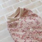 犬服M キャンディキルトいちごミルク バックオープン(背中開き)✨送料無料✨