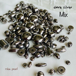 🗝 ダーク シルバー Mix 穴あき  貫通