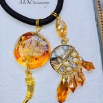 SALE✩.*˚百獣の王  ライオン オリジナルカラービーズ クリスタル ポニーフック ヘアゴム