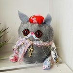 1816❤️コロリン　ベレー帽のお座り猫chanぬいぐるみ【新】
