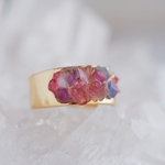 free size ring ”belt ring” type E 天然石 原石アクセサリー