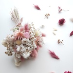 母子草とくすみピンクのスワッグ 𖦞