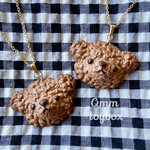 【ネックレス】テディベアクッキー・チョコレート