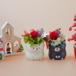 【クリスマス限定】チワワナチュラルアレンジ【プリザーブドフラワー】母の日入学祝い結婚祝い