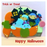 フェルトリース【ハロウィン】