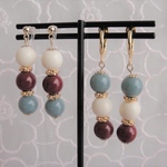 ドイツ製アクリルビーズのイヤリング