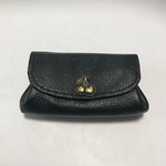 本革　ミニ財布　さくらんぼ黒