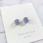 008  ＊ミニピアス　くすみブルー＊