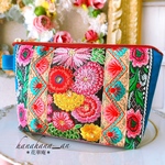 インド刺繍リボンポーチ