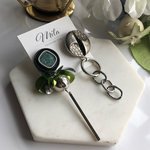 b.13 silver Sequins green