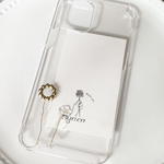 全機種　お花×ゴールド×クリア×レジン×iPhoneケース iPhone11 iPhone12 iPhone13 iPhone11pro iPhone12pro iPhone13pro シンプル