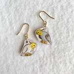 SALE半額☆ゆらゆらオカメインコのピアス・イヤリング