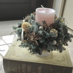 * Christmas  Candle Arrangment * クリスマス　キャンドルリース　アレンジメント　リース　再販