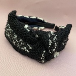 オーダーkazutihaさま専用　LINTON TWEED♡大人のためのリボンカチューシャ♡ツイード♡