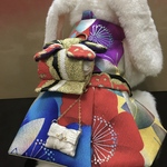 【collection:シリーズ「彩」】うさぎの青条揚羽ハーネスです。