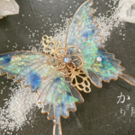 月虹の蝶バレッタ（hair ornaments of  butterfly 〜Moon light fantasy〜）