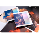 ふせん 音楽アルバム風 有明月と満月 60枚 丸型 ユニーク nebula