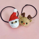【1つ400円】クリスマス　サンタさん　トナカイ　ヘアゴム