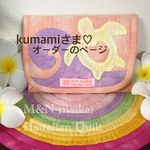 kumamiさま♡オーダーのページ♡ハワイアンキルト♡お薬手帳&診察券ケース♡マルチケース♡波&ハートホヌ♡ベビーピンク&マスクケース♡レインボーハートホヌ