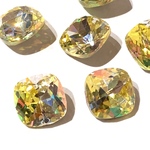 k9ビジュー8個入り10ミリクッションカットレーザーライン（シトリン）