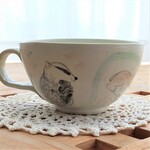 R3143動物たちの冬眠イラストスープマグカップ