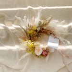 贈呈品フラワーリース"half wreathe"