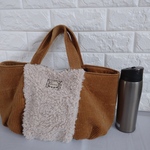 ボア&コーデュロイのパンプキンバッグ