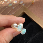 オパール🍪プチピアス しずくちゃん🍬