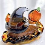 ［取置］U164　宇宙を宿すガラスのウミウシ［ハロウィン］