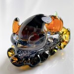 U166　宇宙を宿すガラスのウミウシ［ハロウィン］