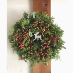 受注制作　ユーカリとベリーいっぱいのクリスマスリース　フレッシュリース