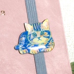 油絵ネコの手帳バンド(ブックバンド)