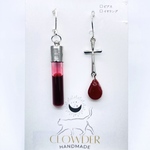 ✞ 血と十字架のピアス*°