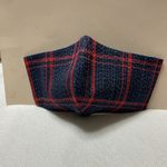 [送料無料] マスク大人用　藍染しじら織