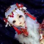 SALE●花手鞠 ハーフラリエット 赤● 頭飾り 幼SＤ～MＳＤサイズ 髪飾り