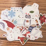 冬のハムスターフレークシール