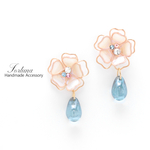 雪華~蒼~(a645) ピアス/ノンホールピアス/樹脂ピアス