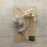 (送料込) natural.F 様専用　布花 フレンチラベンダー の コサージュset