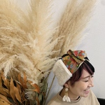 ファー付き花柄④ワイヤータイプ