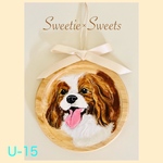 【送料無料】U-15🐾通年使えるワンちゃんオーナメント/キャバリア