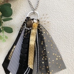 シックな輝き☆　リボンバッグチャーム