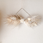 リボンスワッグ   50cm  white 