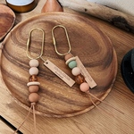 ハンドメイド　キーホルダー　キーリング