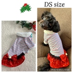 期間限定‼️値下げ✨犬服！クリスマス衣装🎄 小型犬DSサイズ  クリスマスワンピース(赤)(胴長) 2,600円→2,000円