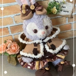 最終　ステラルーSサイズ  ☆クリスマス☆茶系ダッフルケープ　コスチューム6点セット☆ジェラトーニ のペアコスチュームも出品中☆クッキーアンにも
