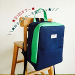 【4月発送】大容量！8号帆布☆アシンメトリーリュック
