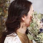 【再販3】【香る】木の折り紙で作る くす玉 イヤリング ・ピアス