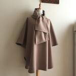カシミヤウールCで作ったマントコート