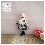 【送料無料限定1点限り】秋冬おすすめ!ツイードリボンスカートルルベちゃん