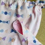 秋冬　Wガーゼ使用【フラミンゴピンクのキャンデイ】浅ばき、深ばき、S〜3L、ふんどしパンツ  リンパよけショーツ 下着 普段ばき mameパンティ